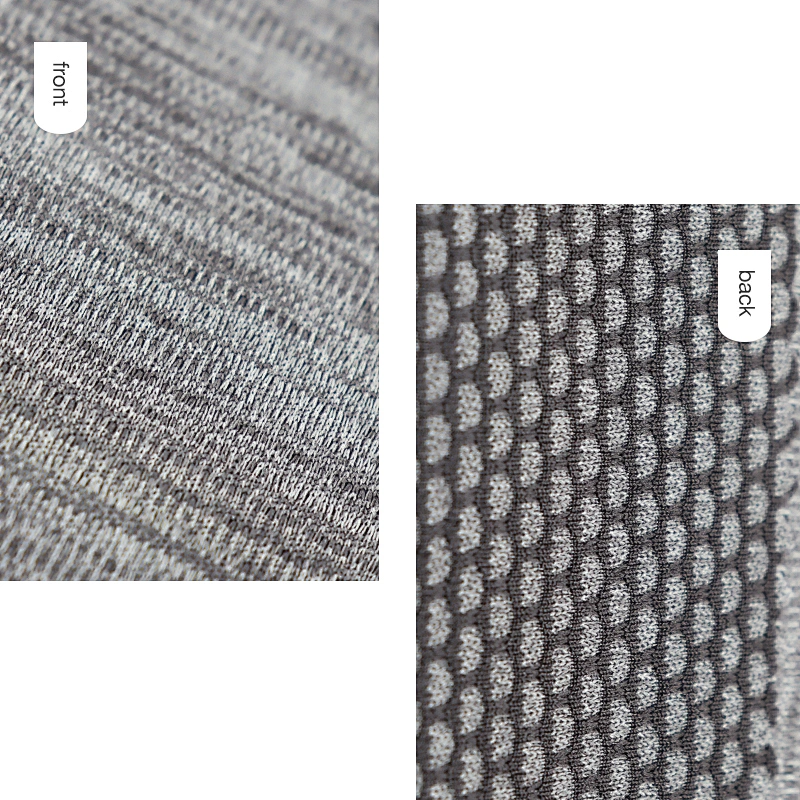 Cationic cloud checkered fabric